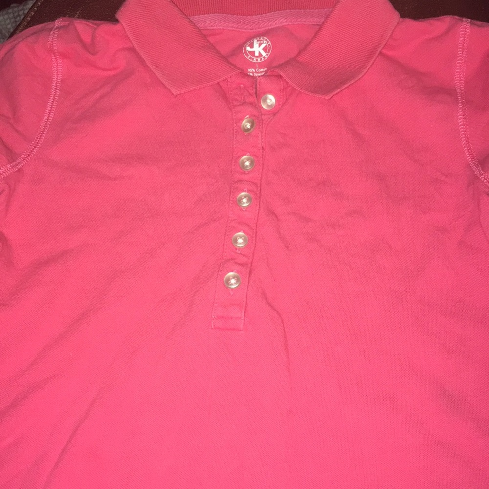 Pink dress shirt for girls size children’s large.
